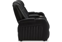 caveman den midnight power reclining loveseat   