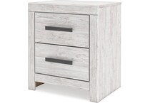 cayboni whitewash nightstand   