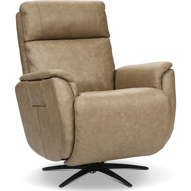 CENNA LEATHER RECLINER WITH HEAT AND MASSAGE