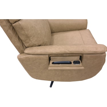 CENNA LEATHER RECLINER WITH HEAT AND MASSAGE