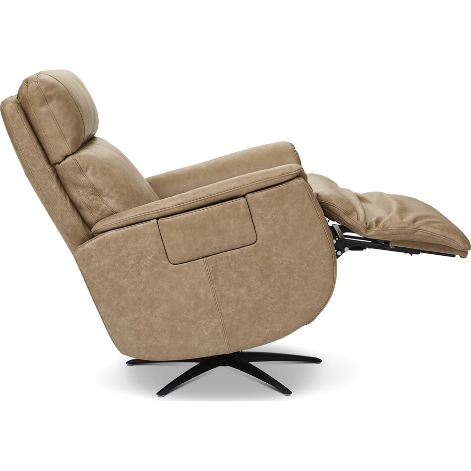 cenna tan power leather massage heat recliner   