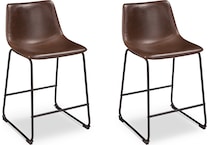 centiar brown counter chair   