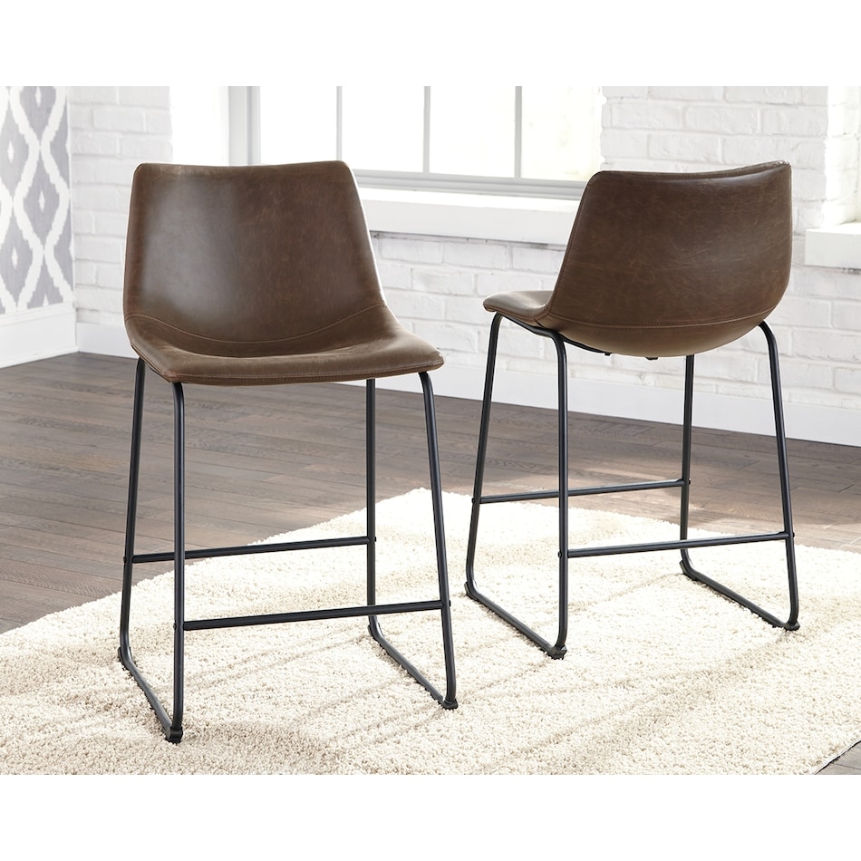 centiar brown counter chair   