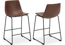 centiar brown counter chair   