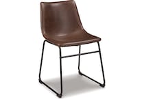centiar brown side chair   