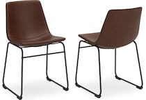centiar brown side chair   