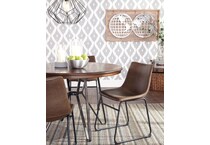 centiar brown side chair   