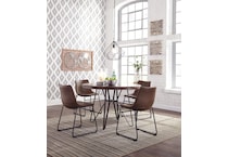 centiar brown side chair   