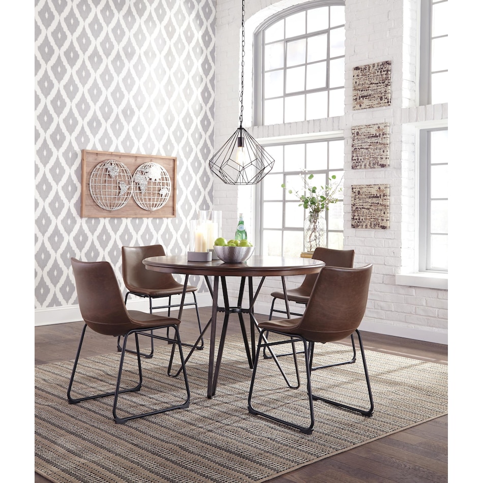 centiar brown side chair   
