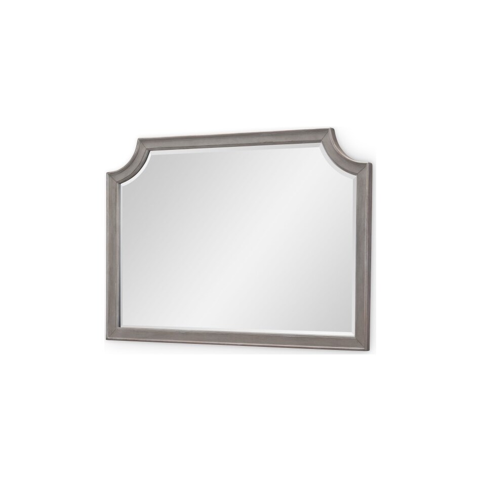 chadwick  tweed grey + sandalwood brown mirror   