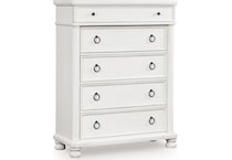 chadworth antique white chest   