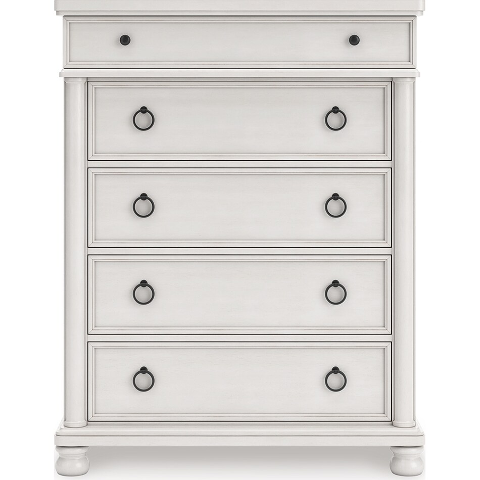 chadworth antique white chest   