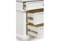 chadworth antique white dresser   