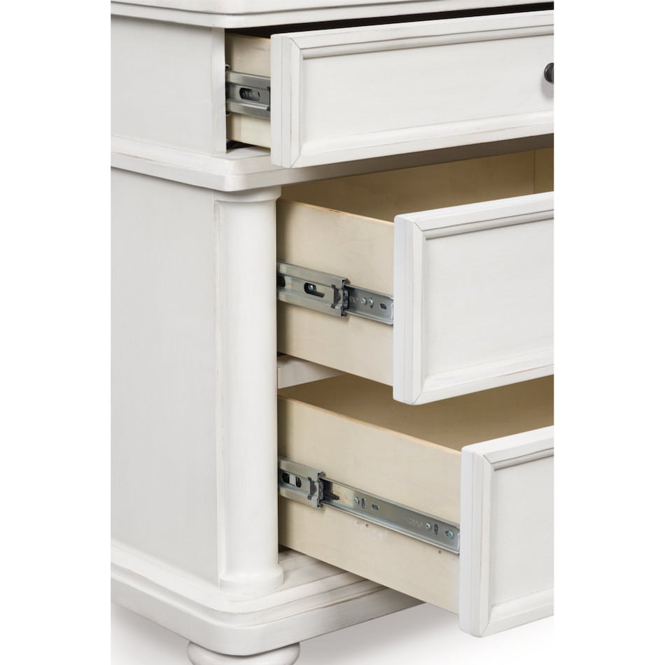 chadworth antique white dresser   