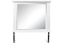 chadworth antique white mirror   