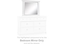 chadworth antique white mirror   