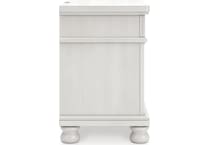 chadworth antique white nightstand   
