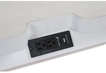 chadworth antique white nightstand   