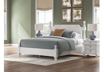 chadworth antique white nightstand   