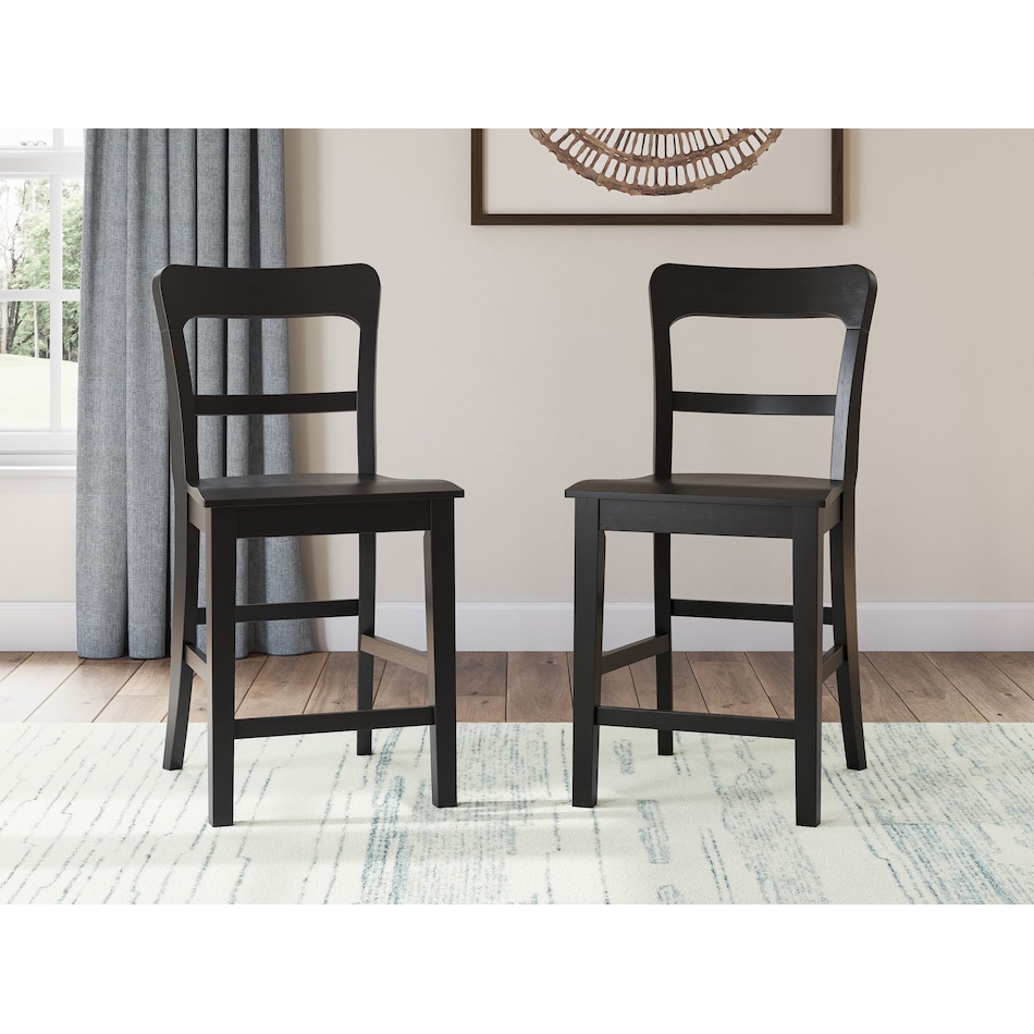 chadworth black barstool   