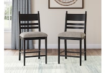 chadworth black barstool   