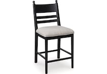 chadworth black barstool   