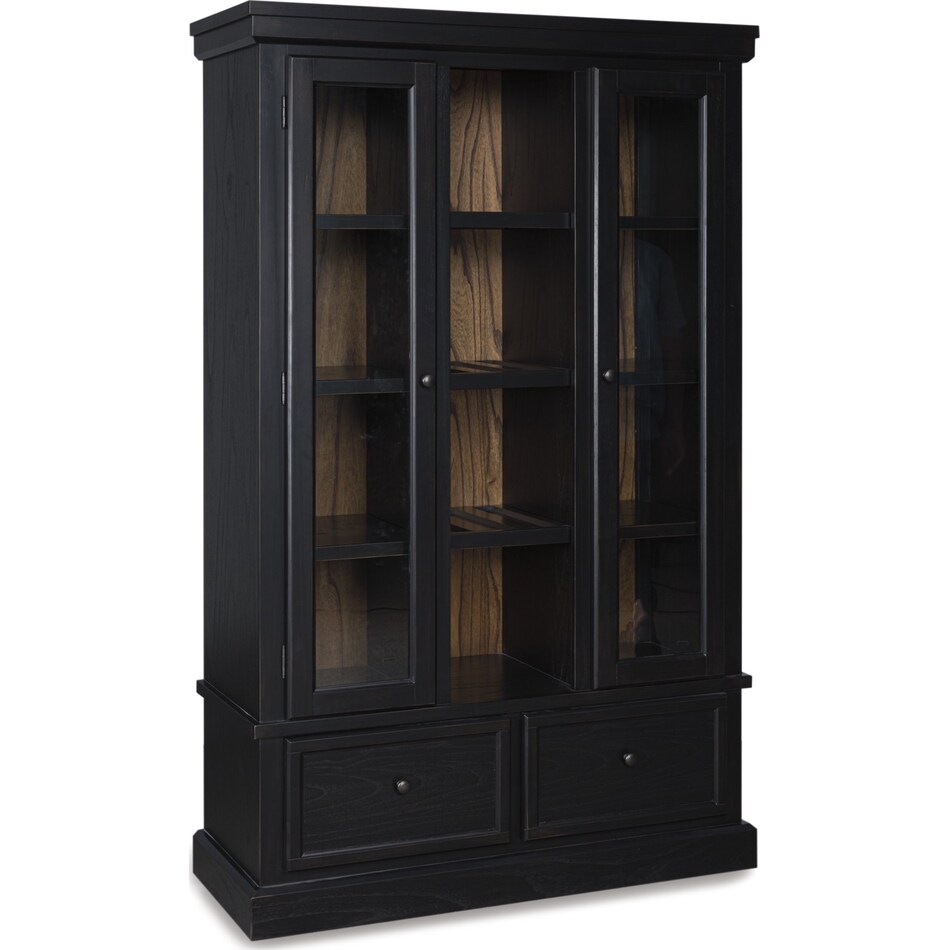 chadworth black brown curio   