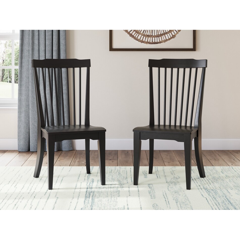 chadworth black side chair   