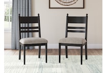 chadworth black side chair   