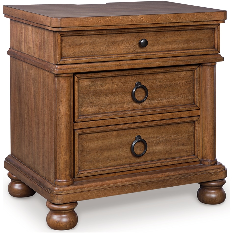 chadworth brown nightstand   