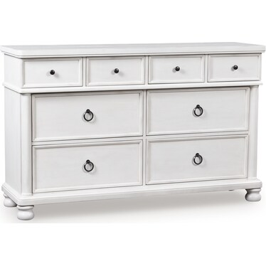 CHADWORTH ANTIQUE WHITE 8-DRAWER DRESSER
