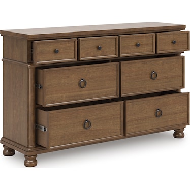CHADWORTH BROWN 8-DRAWER DRESSER