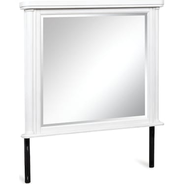 CHADWORTH ANTIQUE WHITE DRESSER MIRROR