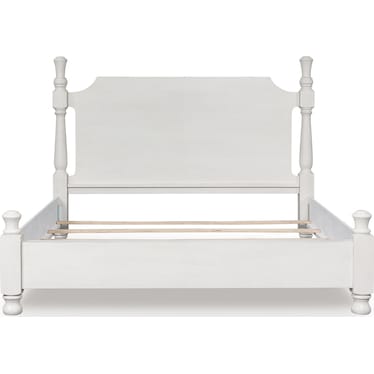 CHADWORTH ANTIQUE WHITE POSTER BED