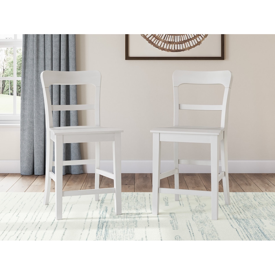chadworth white barstool   