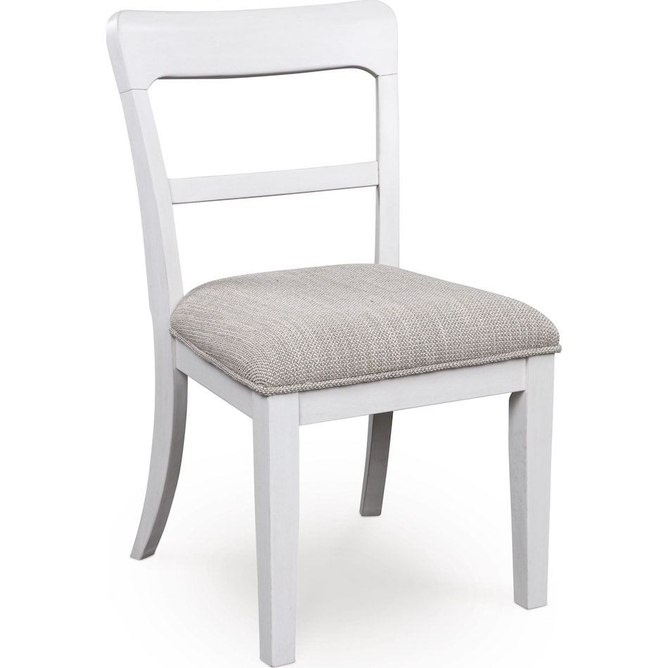 chadworth white side chair   