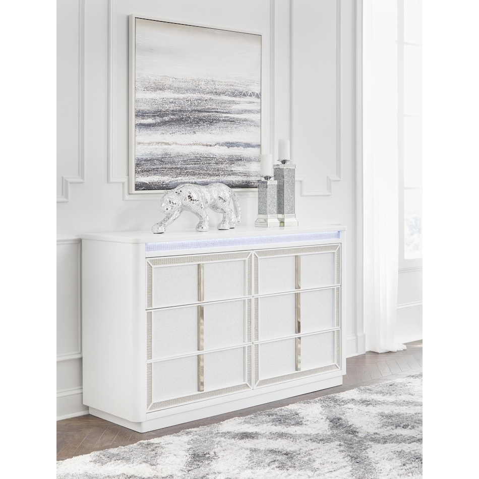 chalanna white dresser   