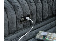 chalmers gunmetal chaise   