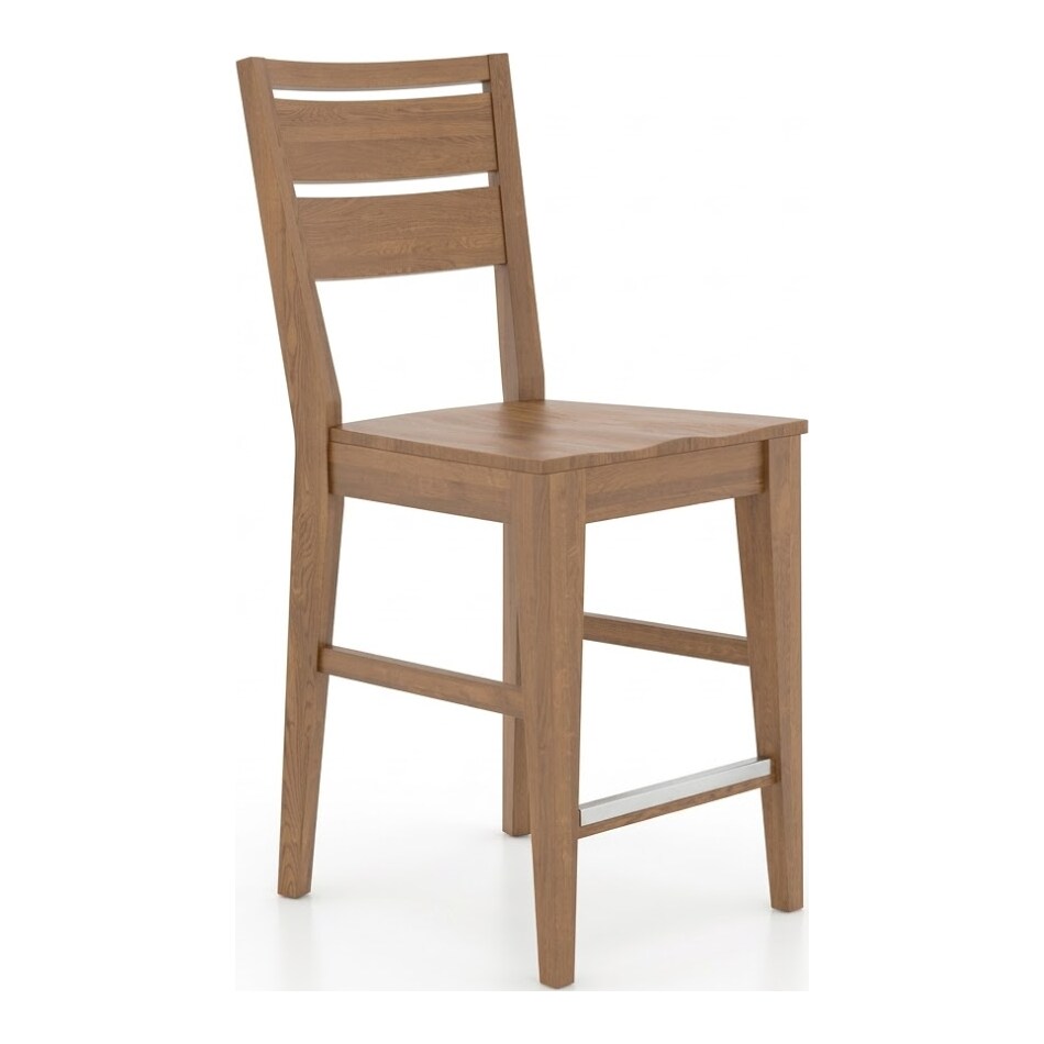 chambly pecan washed counter chair