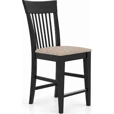 CHAMBLY UPHOLSTERED SPINDLE COUNTER STOOL