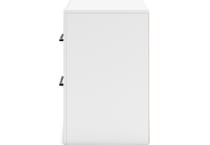 charbitt two tone white brown nightstand   