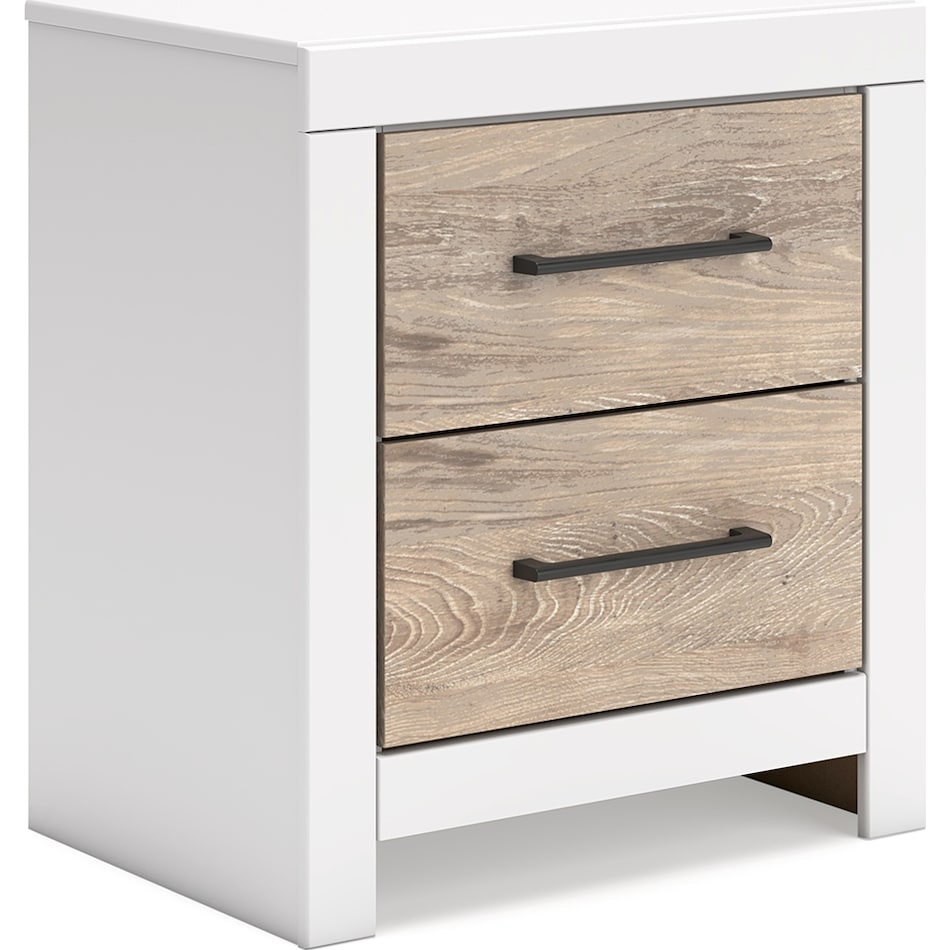 charbitt two tone nightstand   