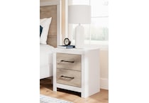 charbitt white nightstand   