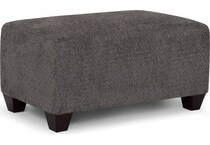 charcoal ottoman   