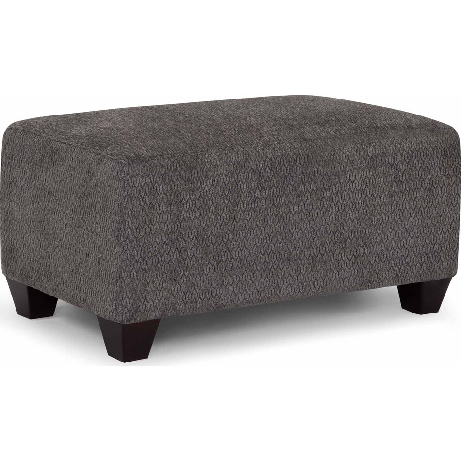 charcoal ottoman   