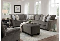charcoal ottoman   