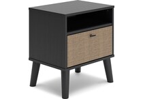 charlang two tone nightstand   