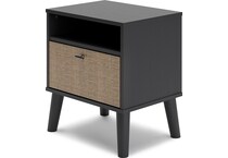 charlang two tone nightstand   