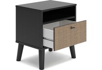 charlang two tone nightstand   