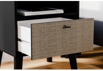 charlang two tone nightstand   